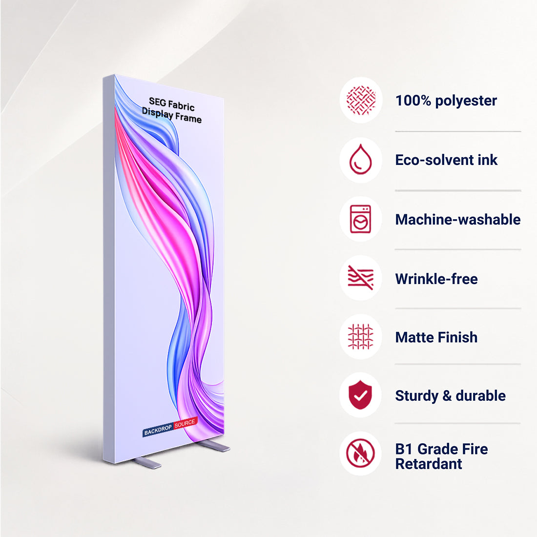 SEG Fabric Display Frame - 80mm Depth Aluminum Profile