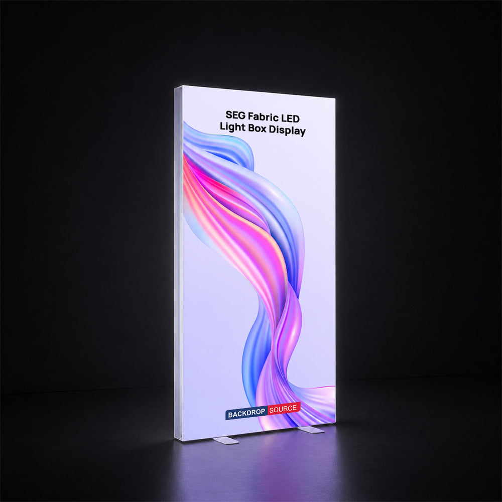 SEG Frameless Fabric Led Light Box Display - 1m W x 2m H