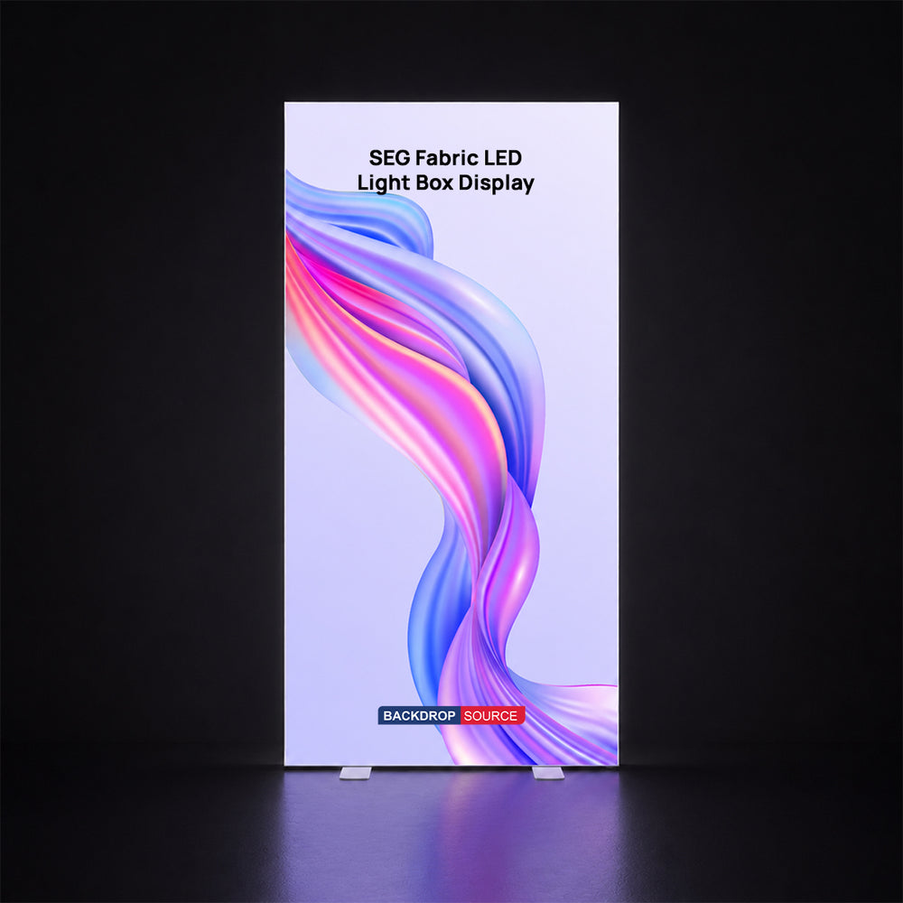 SEG Frameless Fabric Led Light Box Display - 1m W x 2m H