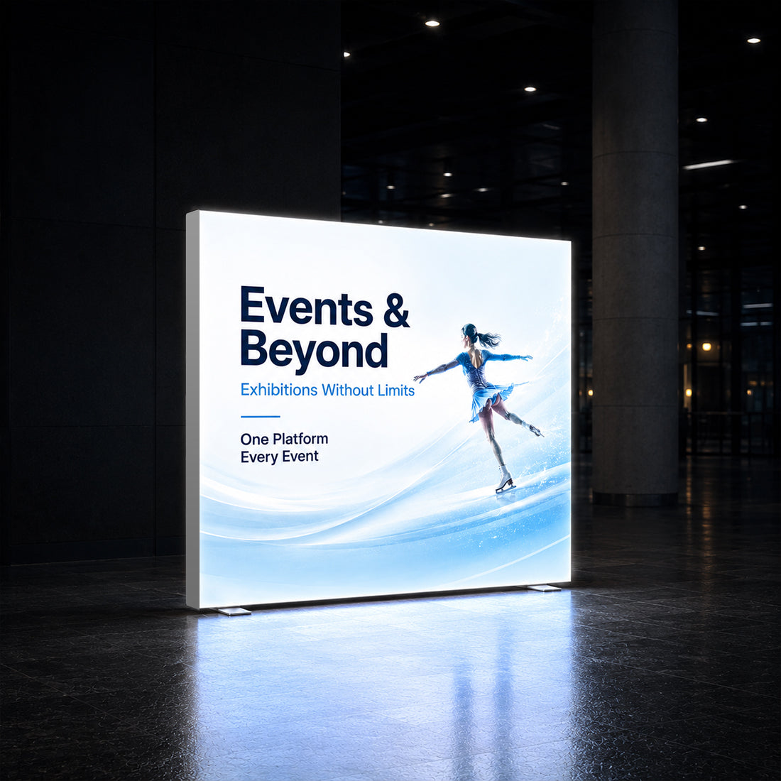 SEG Frameless Fabric Led Light Box Display - 2.5m W x 2.5m H