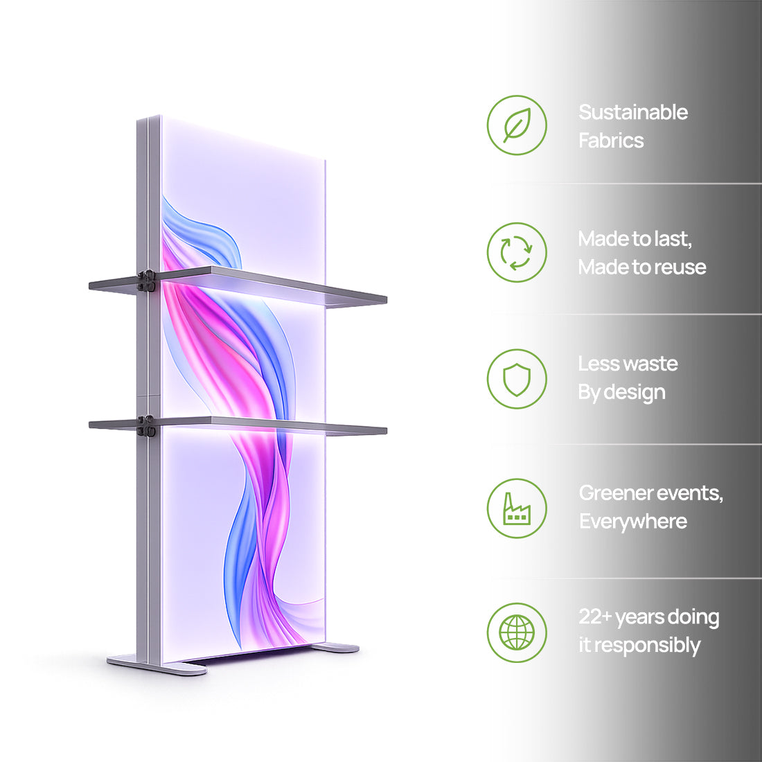 SEG Led Light Box with Shelves