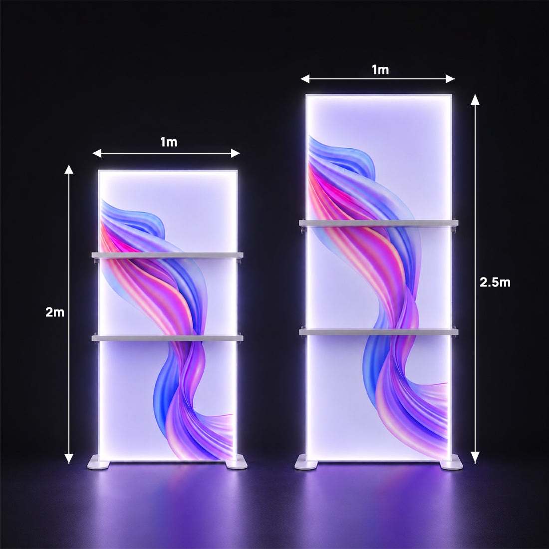SEG Led Light Box with Shelves