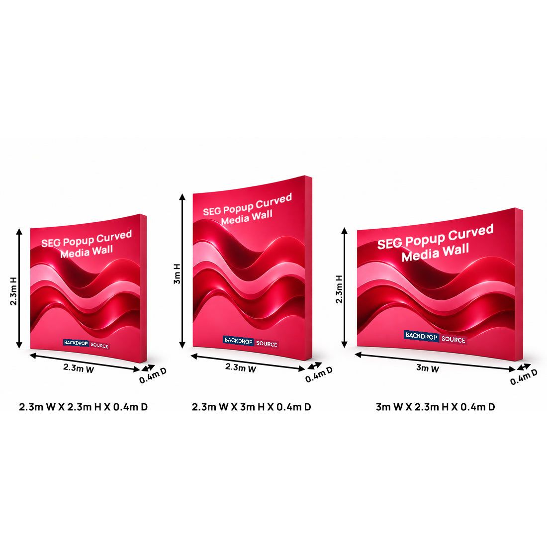 SEG Popup Curved Media Wall