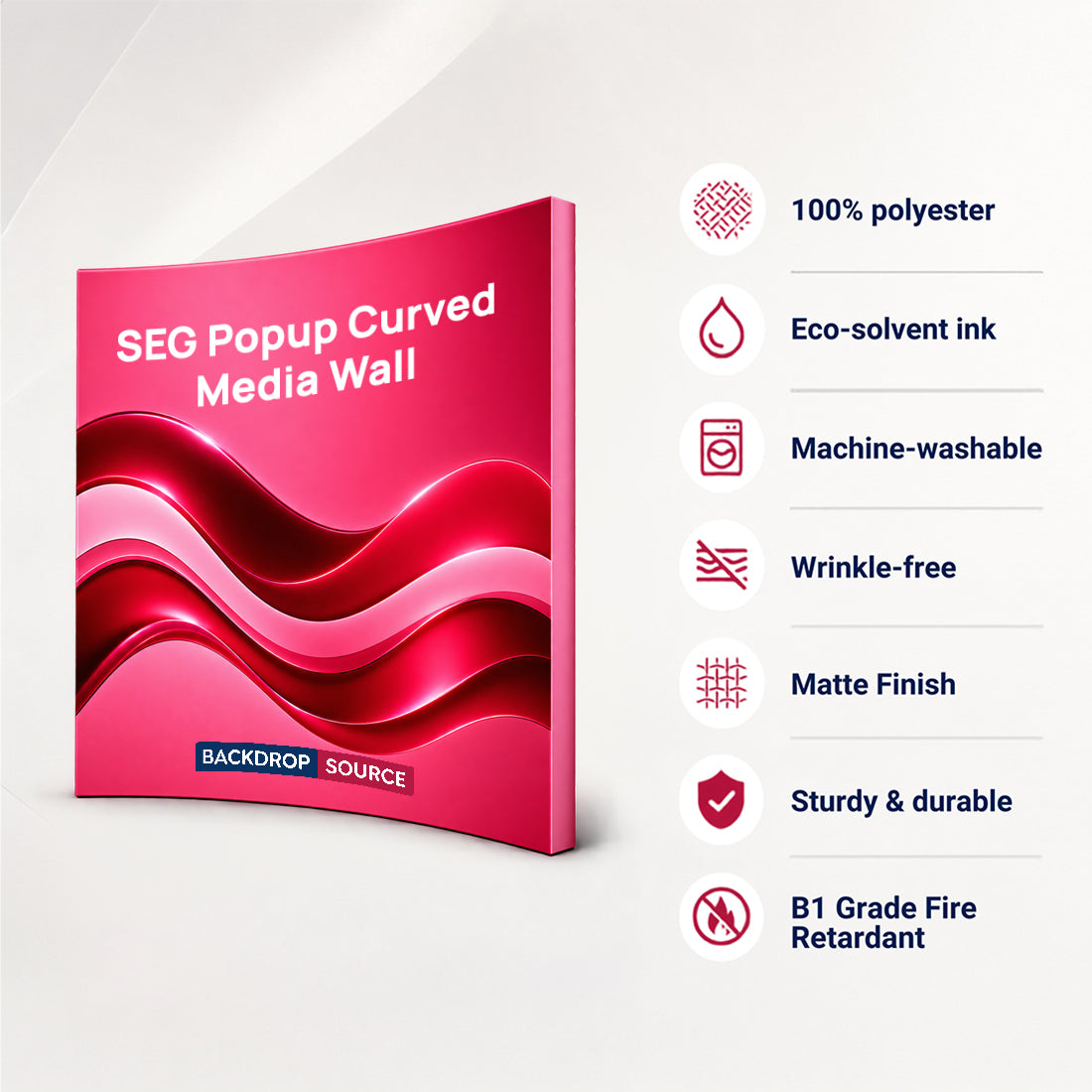SEG Popup Curved Media Wall