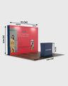 3m x 3m Straight Popup Exhibit Pro 3-in-1 Display Kit with Illume Lights