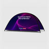 Semi-Circle Fabric Pop Up Banners (Double Side Printed)