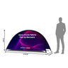 Semi-Circle Fabric Pop Up Banners (Double Side Printed)