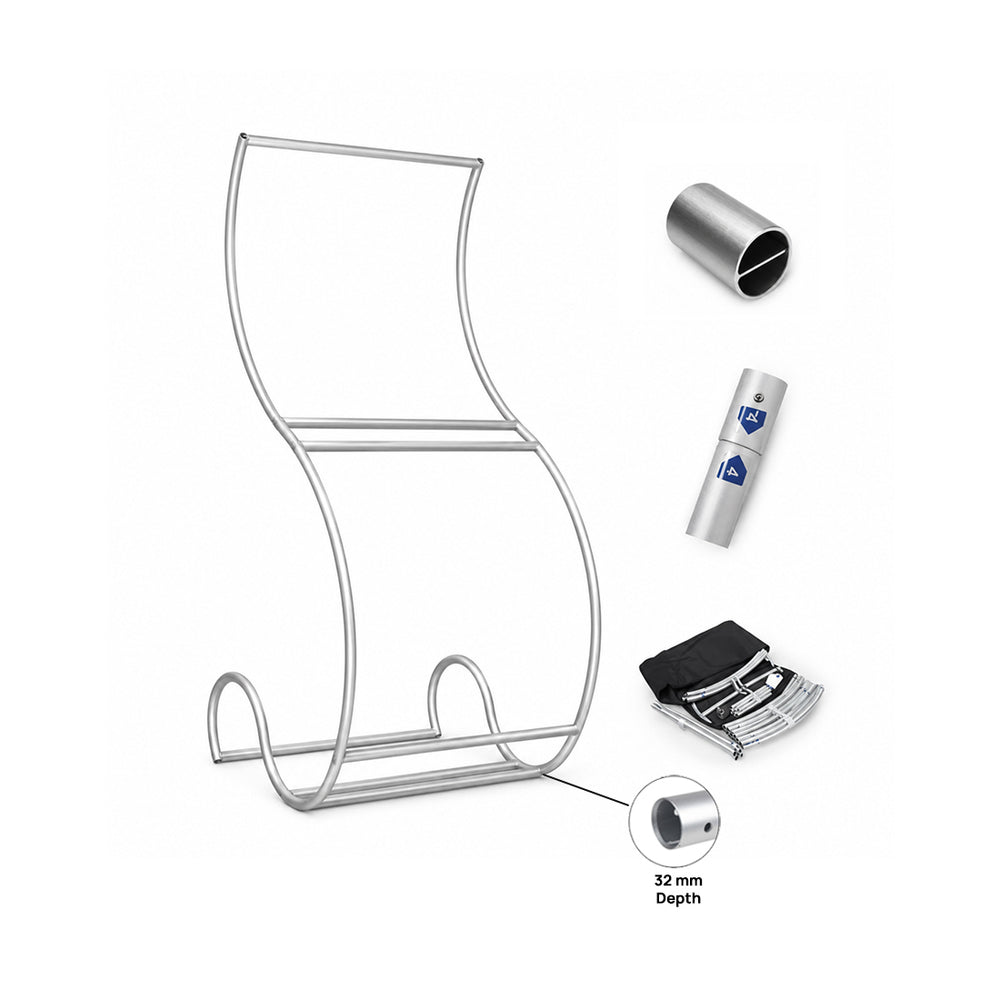 Snake Tension Fabric Display Stands