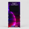 Fabric Square Arch Booth Display with Shelf & TV Mount