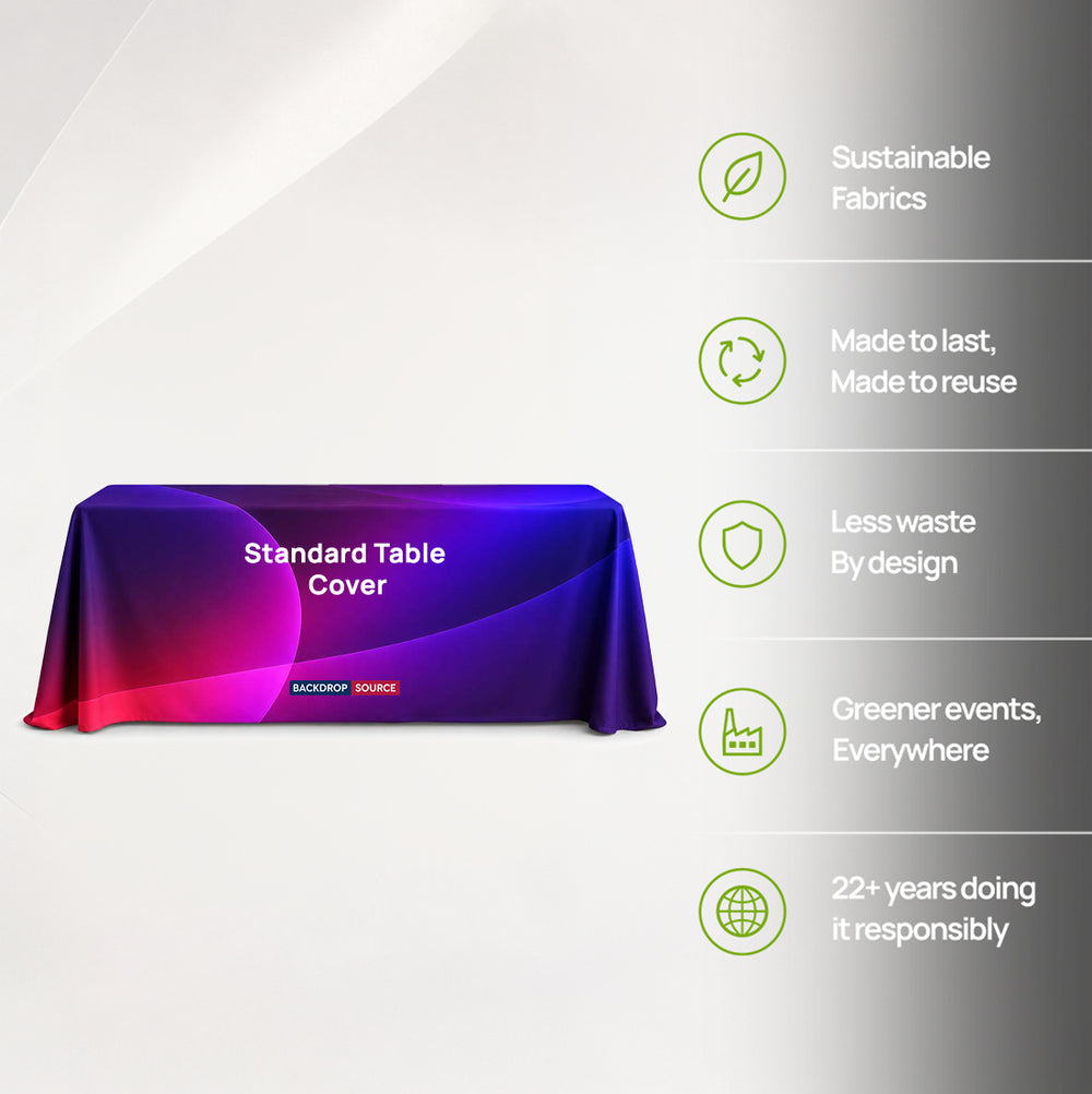 Custom Printed Table Covers for Standard Tables