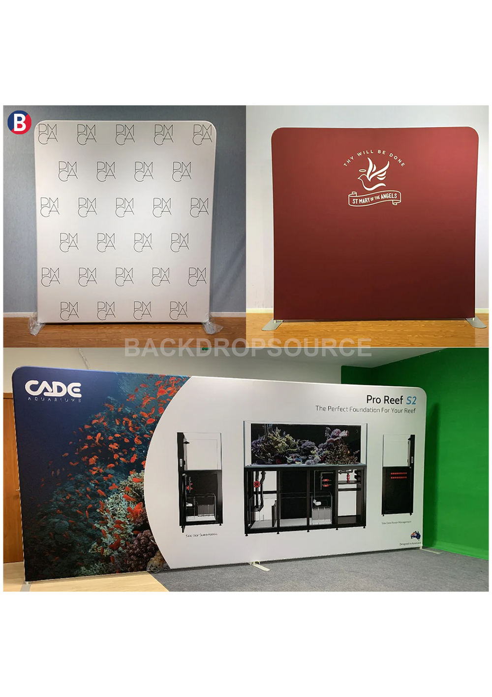 Premium Straight Tension Fabric Backdrop Display | Custom Event Display UK