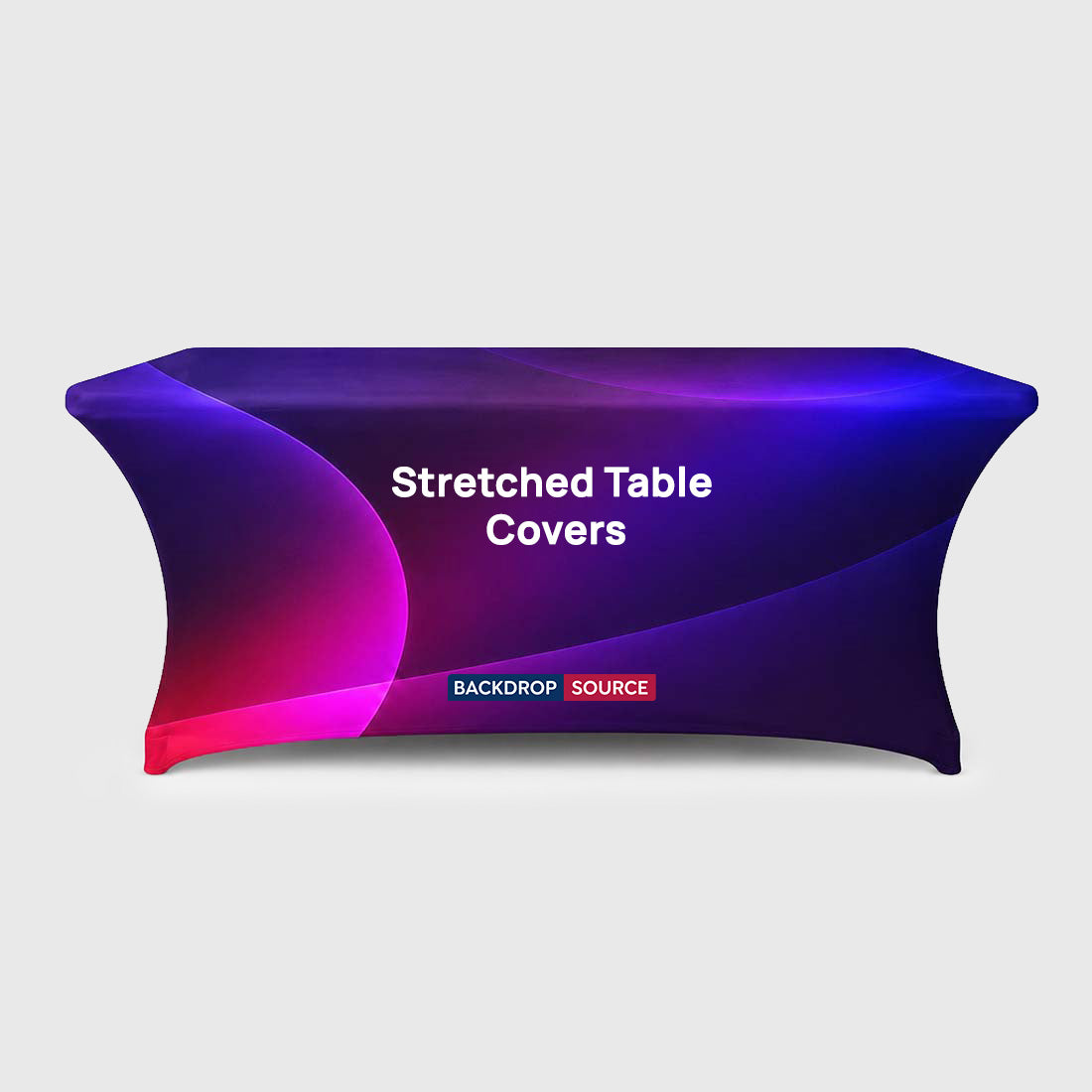 Custom Printed Stretch Table Covers for Exhibitions