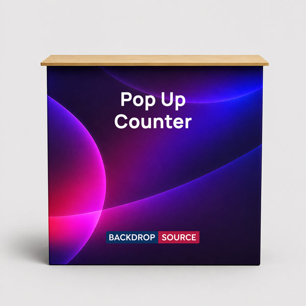 Table Pop Up Fabric Display Counter (For Podium & Booth Exhibitions)
