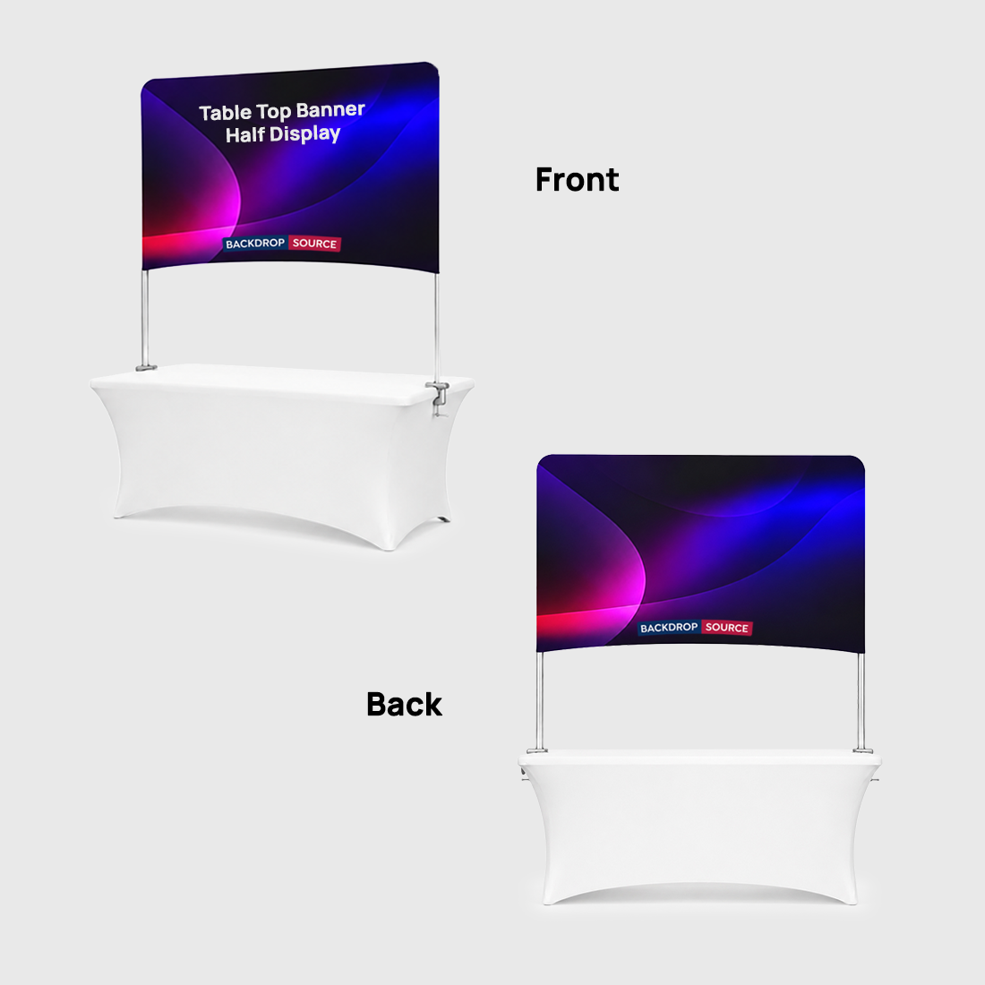 Table Top Banner - Half Display