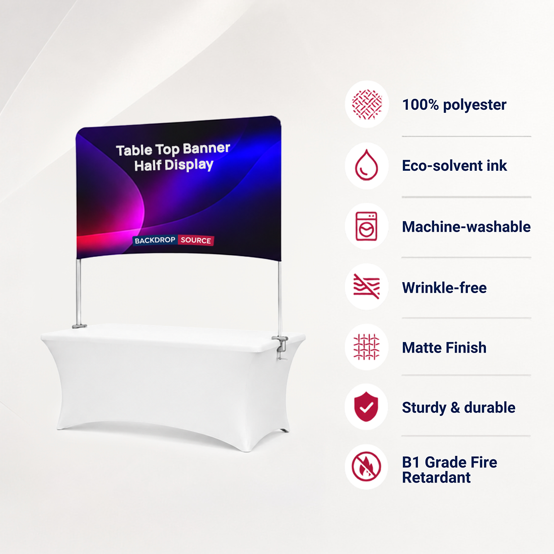 Table Top Banner - Half Display