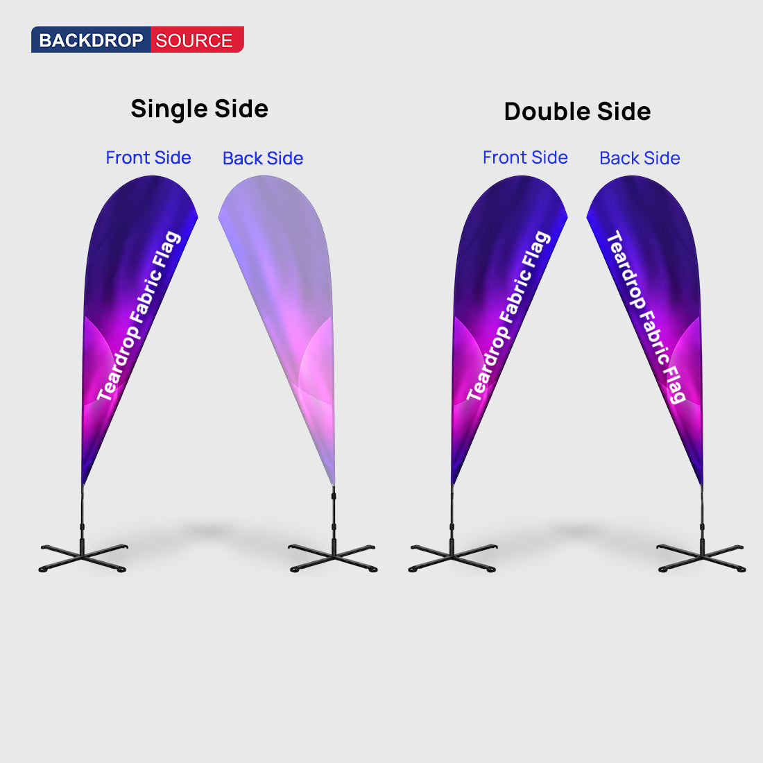 Teardrop Flag with Uni-Fit Pole