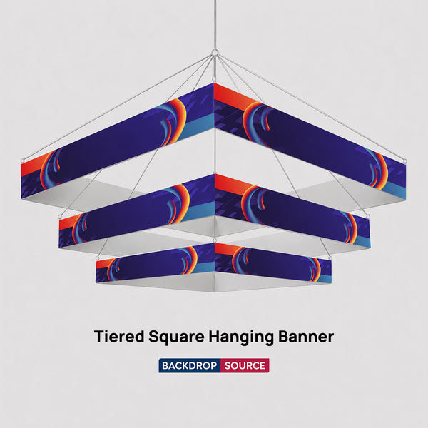 Tiered Square Hanging Banner