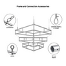 Tiered Square Hanging Banner