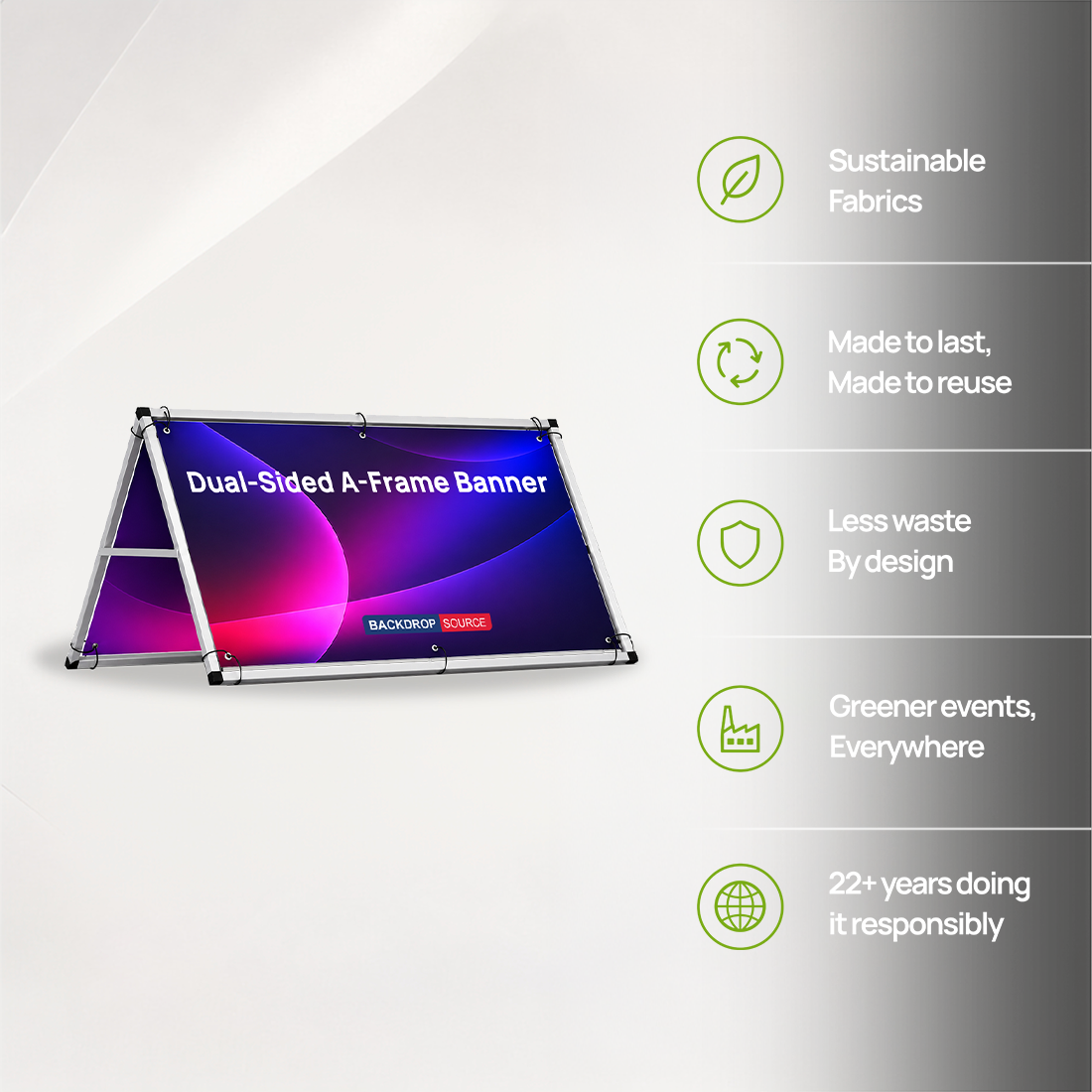 Dual-Sided A-Frame Banner