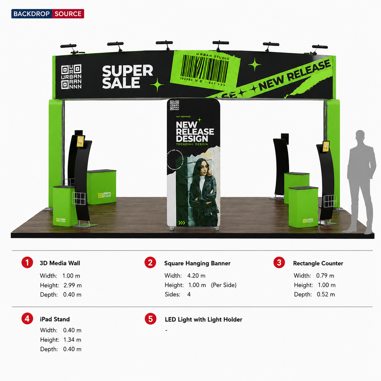 Modular Booth Kits 6m x 6m - Model 11