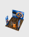 3x3m Booth Kit with Backwall, 2 Banners, TV Shelf & Oval Counter
