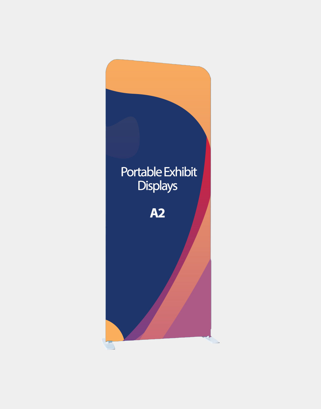 Portable 2.5m H High Fabric Exhibit Display